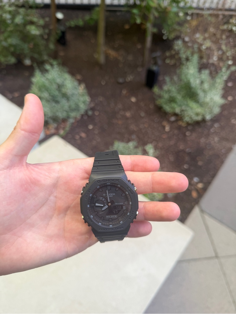 Men's Black Resin Sport Watch - Analog-Digital